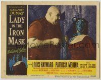 6r627 LADY IN THE IRON MASK LC #7 '52 c/u of Tor Johnson & chained Patricia Medina wearing mask!