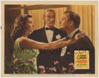 6r634 LAURA LC '44 Clifton Webb between sexy Gene Tierney & Vincent Price, Preminger classic!