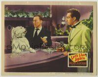 6r642 LET'S LIVE AGAIN LC #3 '48 bartender & John Emery are surprised by shaggy dog at the bar!