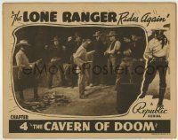 6r656 LONE RANGER RIDES AGAIN chapter 4 LC '38 Livingston & Thunder-Cloud w/ men, The Cavern of Doom