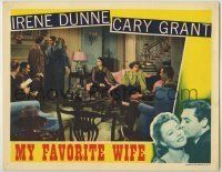 6r724 MY FAVORITE WIFE LC '40 Irene Dunne, Randolph Scott, Cary Grant & Gail Patrick!