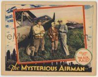 6r727 MYSTERIOUS AIRMAN chap 1 LC '28 full-color image of Walter Miller & Eugenia Gilbert by plane!