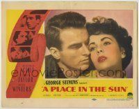 6r767 PLACE IN THE SUN LC #8 '51 Montgomery Clift, Elizabeth Taylor, directed by George Stevens!
