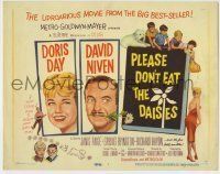 6r215 PLEASE DON'T EAT THE DAISIES TC '60 artwork of pretty smiling Doris Day & David Niven!