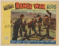6r779 RANGE WAR LC '39 William Boyd as Hopalong Cassidy with men building railroad tracks!
