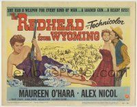 6r232 REDHEAD FROM WYOMING TC '53 sexy Maureen O'Hara had a weapon for every kind of man!