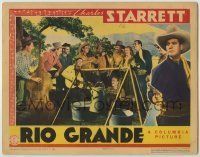 6r793 RIO GRANDE LC '38 Charles Starrett & The Sons of the Pioneers singing by campfire!