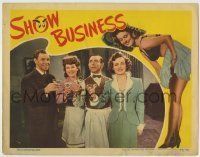 6r809 SHOW BUSINESS LC '44 Eddie Cantor, Constance Moore, George Murphy & Joan Davis toasting!