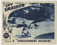 6r832 SPY SMASHER chapter 4 LC '42 great image of the Whiz Comics super hero fighting by his ship!
