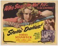6r271 STELLA DALLAS TC R44 who says trashy Barbara Stanwyck is not fit to be a mother!