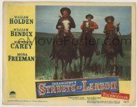6r842 STREETS OF LAREDO LC #8 '49 William Holden, William Bendix & Macdonald Carey on horses!