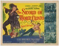 6r282 SWORD OF MONTE CRISTO TC '51 George Montgomery & Paula Corday in Alexandre Dumas adaptation!