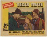 6r868 TEXAS TRAIL LC '37 William Boyd as Hopalong Cassidy smiling at Billy King with Gabby Hayes!