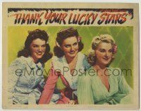 6r869 THANK YOUR LUCKY STARS LC '43 Warner Bros. all-star patriotic musical, three pretty girls!