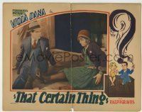 6r870 THAT CERTAIN THING LC '28 Frank Capra's 4th movie, Ralph Graves stares at Viola Dana, rare!