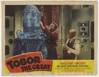 6r892 TOBOR THE GREAT LC #8 '54 Charles Drake creating the funky robot with human emotions in lab!
