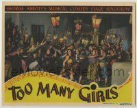6r894 TOO MANY GIRLS LC '40 sexy Ann Miller & lots of ladies in Broadway musical production!