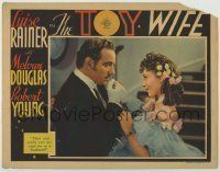 6r896 TOY WIFE LC '38 Melvyn Douglas asks pretty Luise Rainer if she can accept him as a husband!