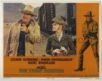 6r899 TRAIN ROBBERS LC #1 '73 close up of John Wayne & Ann-Margret standing by train!
