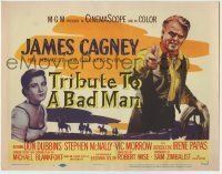 6r310 TRIBUTE TO A BAD MAN TC '56 great art of cowboy James Cagney, pretty Irene Papas!