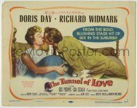 6r313 TUNNEL OF LOVE TC '58 Doris Day & Richard Widmark in bed kissing, directed by Gene Kelly!