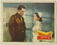 6r908 TWELVE O'CLOCK HIGH LC #2 '50 Gregory Peck asks Joyce Mackenzie to take care of wounded flyer!