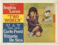 6r315 TWO WOMEN TC '62 De Sica's La Ciociara, devastated Sophia Loren, MGM release!