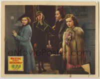 6r931 WALKING DOWN BROADWAY LC '38 Claire Trevor, Phyllis Brooks & girls backstage with luggage!