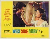 6r948 WEST SIDE STORY LC #2 R68 c/u of Natalie Wood grabbing George Chakiris's face in bridal shop!