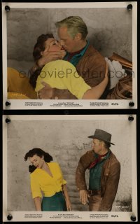 6s235 BACKLASH 2 color 8x10 stills '56 Richard Widmark, Donna Reed, directed by John Sturges!