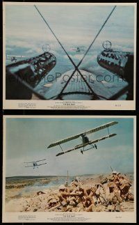 6s237 BLUE MAX 2 color 8x10 stills '66 WWI fighter pilot airplane dogfighting images!
