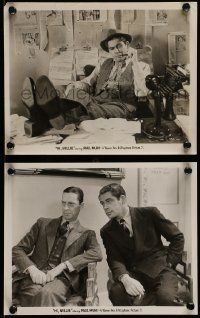 6s927 HI NELLIE 2 8x10 stills '34 great images of Paul Muni smoking pipe & with Ned Sparks!