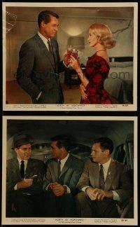 6s246 NORTH BY NORTHWEST 2 color 8x10 stills '59 Alfred Hitchcock, Cary Grant, Eva Marie Saint!