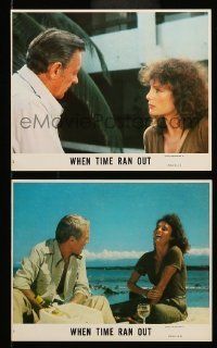 6s256 WHEN TIME RAN OUT 2 8x10 mini LCs '80 Paul Newman, William Holden & Jacqueline Bisset