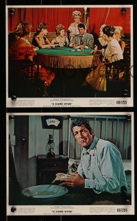 6s215 5 CARD STUD 3 color 8x10 stills '68 Dean Martin & Robert Mitchum, w/ Inger Stevens, poker!