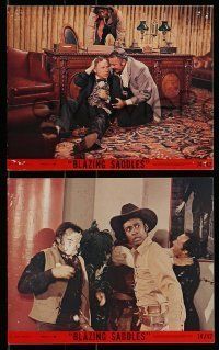 6s218 BLAZING SADDLES 3 8x10 mini LCs '74 Mel Brooks acts and directs western, Cleavon Little!