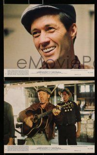 6s124 BOUND FOR GLORY 7 8x10 mini LCs '76 David Carradine as singer Woody Guthrie, Melinda Dillon!
