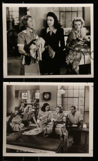 6s427 CITY WITHOUT MEN 10 8x10 stills '42 sexy Linda Darnell, Brooks, cool prison scenes!