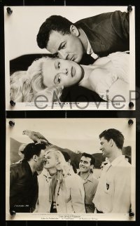 6s504 DEVIL'S HAIRPIN 8 8x10 stills '57 great images of Cornel Wilde, sexy Jean Wallace!