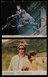 6s505 DIRTY HARRY 8 color 8x10 stills 1970s original + Magnum Force & The Enforcer, Clint Eastwood!