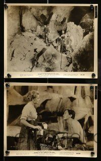 6s647 JOURNEY TO THE CENTER OF THE EARTH 6 8x10 stills '59 Jules Verne, Boone, Mason, Dahl!