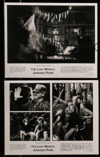 6s466 JURASSIC PARK 2 9 8x10 stills '96 The Lost World, Jeff Goldblum, Julianne Moore!