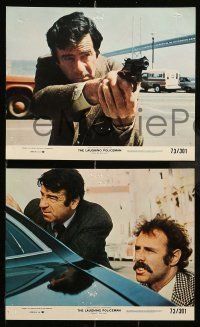 6s166 LAUGHING POLICEMAN 6 8x10 mini LCs '73 Walter Matthau, Dern, the most bizarre murder cases!