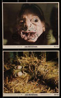 6s083 MUTATIONS 8 8x10 mini LCs '74 creepy images of mad doctor Donald Pleasence & mutants!