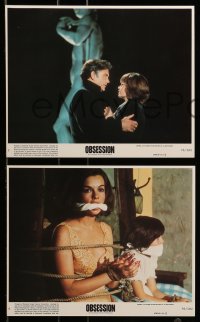 6s086 OBSESSION 8 8x10 mini LCs '76 Brian De Palma, Genevieve Bujold, Cliff Robertson!
