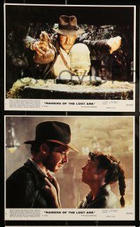 6s096 RAIDERS OF THE LOST ARK 8 8x10 mini LCs '81 Harrison Ford, George Lucas & Spielberg classic!