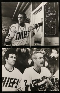 6s480 SLAP SHOT 9 7.25x9.5 non-U.S. stills '77 ice hockey, great images of Paul Newman & cast!