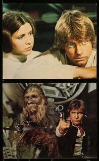 6s107 STAR WARS 8 color deluxe 8x10 stills '77 George Lucas classic epic, Luke, Leia, Han, Vader!