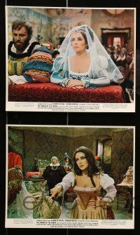 6s171 TAMING OF THE SHREW 6 color 8x10 stills '67 images of Elizabeth Taylor & Richard Burton!