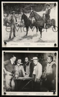 6s821 WAR WAGON 4 8x10 stills '67 cowboys John Wayne & Kirk Douglas, armored stagecoach!